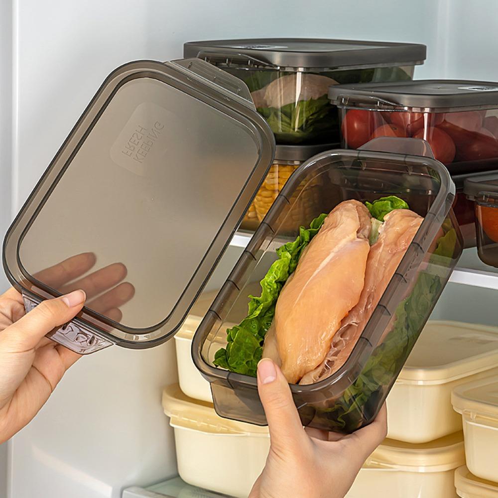 Контейнеры для хранения свежих продуктов, пригодные для микроволновой печи, Прозрачный контейнер для хранения продуктов, Герметичный пластиковый контейнер для еды, Для дома