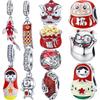 Chinese New Year Red 100% 925 Sterling Silver Beads Pendant Charms Fit Bangle & Bangle Original Charm Bracelet Necklace Jewelry