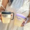 400ml Coffee Mug with Straw and Handlle Insulated Mug New Iced Coffee Cup  Drinkware