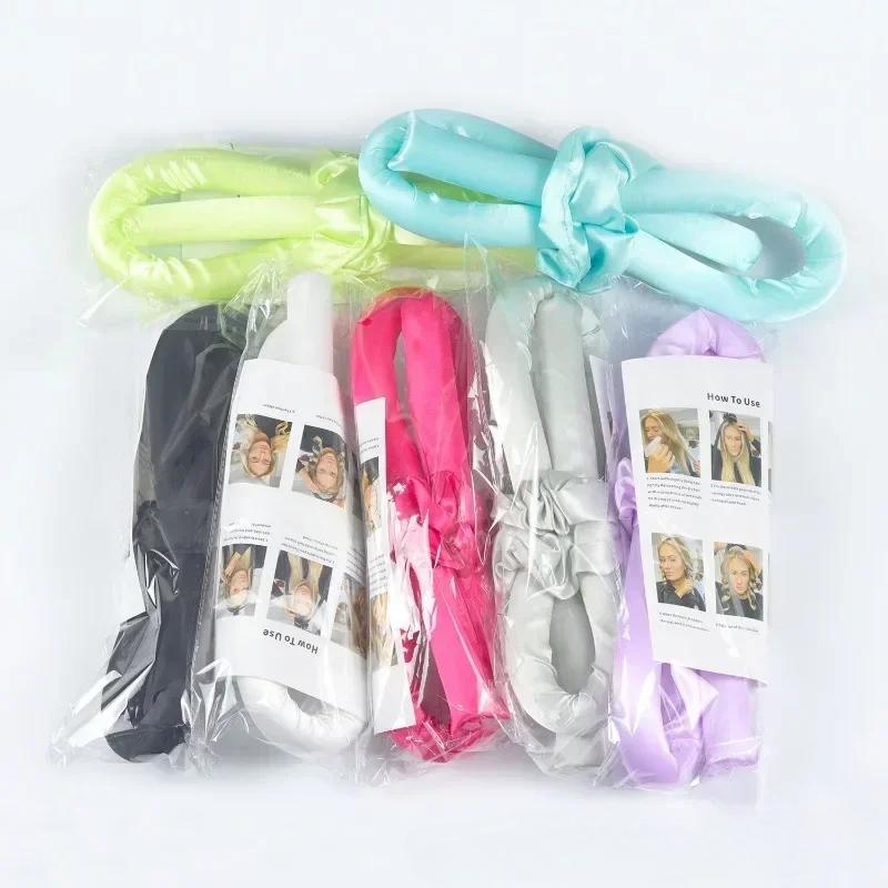 Безнагревный щипцы для завивки волос Ленивый бигуди Набор для завивки волос Мягкие блестящие без нагрева Спиральные мягкие спящие щипцы для завивки Моделирование Аксессуары