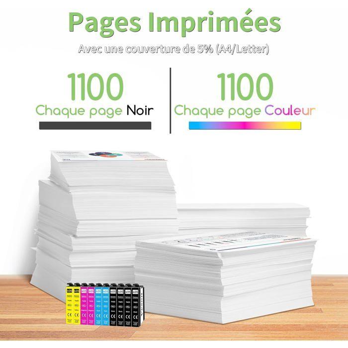 Cartouches d'Encre - 1GOLD - 405XL - Compatible Epson Workforce Pro - Multi-couleurs - 8 Modèles Compatibles