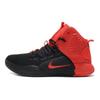 Nike Hyperdunk X С круглым носком Шнуровка Нескользящие Легкие Высокие баскетбольные кроссовки Мужские кроссовки Черно-красные AO7890-600