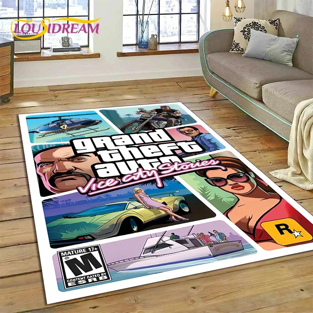 3D Игровой коврик-дорожка Grand Theft Auto (GTA) для Геймера, для Спальни, Гостиной, Домашнего Дивана, Детская Игра, Большой Декор, Напольный Коврик