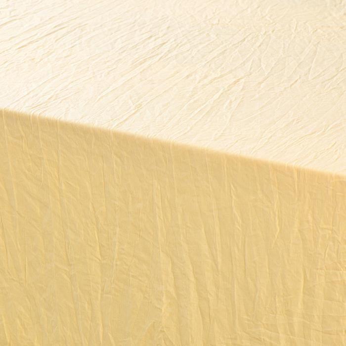 Nappe rectangulaire - Suzy - 140 x 240 cm - Microfibre lavée - Jaune - Effet froissé