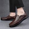 Модная Высококачественная Уличная Обувь на Плоской Подошве для Мужчин Натуральная Кожа Мужская Деловая Обувь 2024 Новое Поступление Мужские Лоферы На Все Случаи Мужская Обувь для Ходьбы