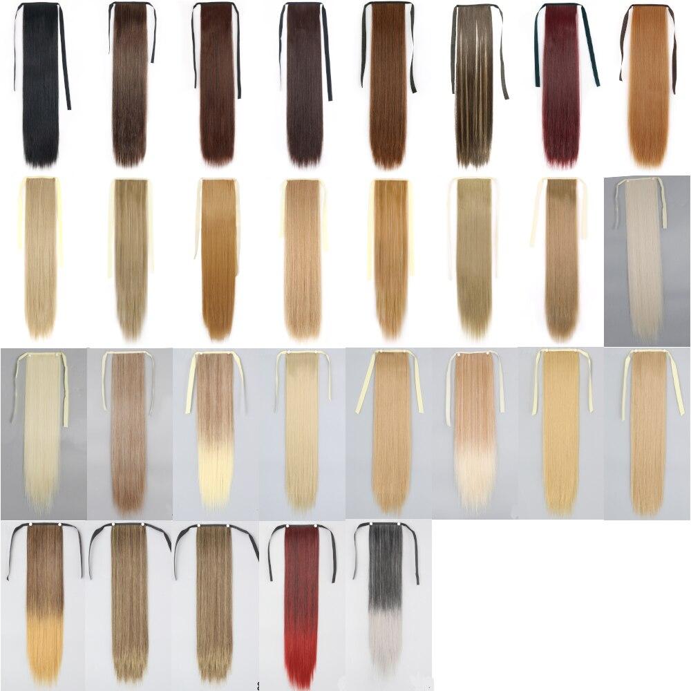 MERISIHAIR Женский длинный прямой шиньон из синтетического волокна Длинные прямые волнистые повседневная одежда Черный светлый наращивание волос Конский хвост