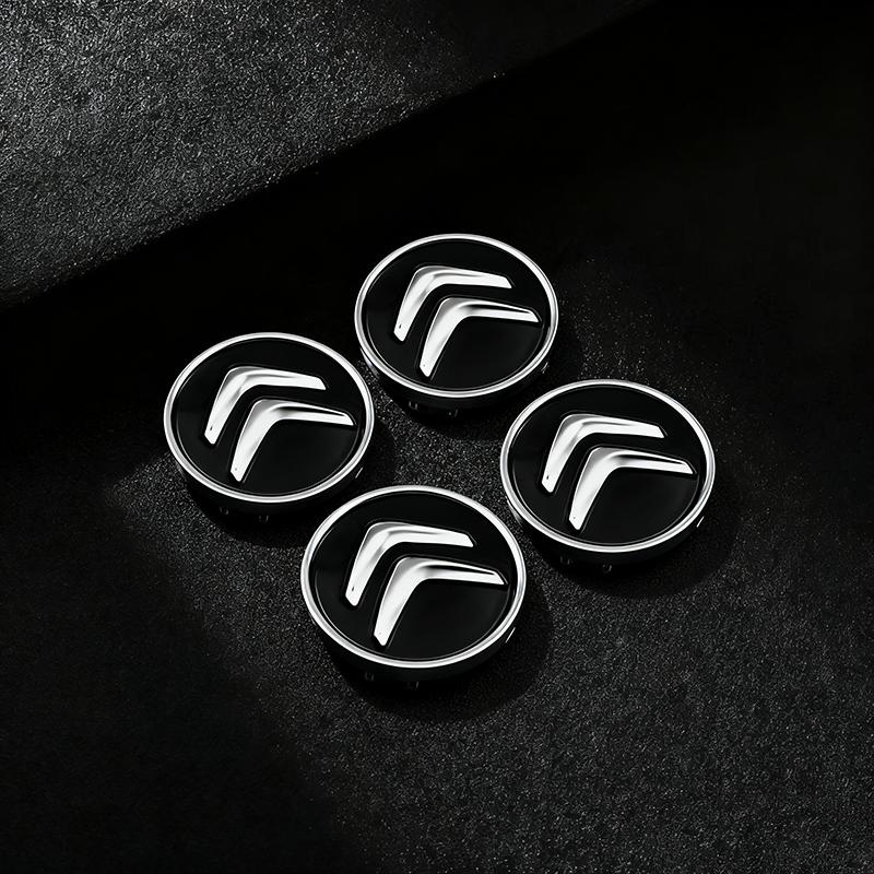 Колпачок ступицы колеса с логотипом Citroën, АБС + Металлический сплав, Крышка ступицы для C3 C4 C5 C1 Berling Xsara Picasso, Запасной набор эмблем на диск колеса