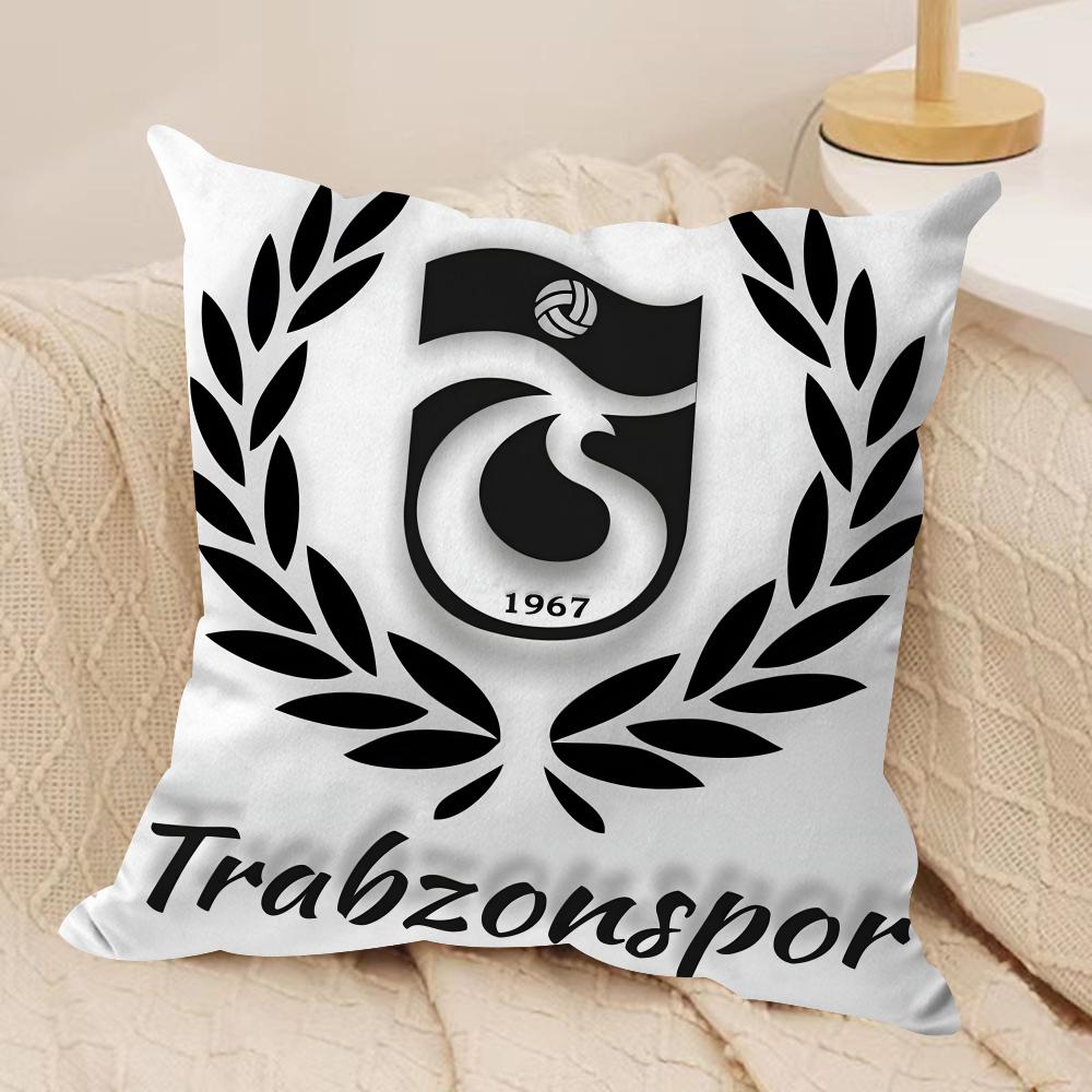 TTrabzonsporS Cushion Cover Soft Plush Throw Pillow Cover DoubleSided Decorative Cushion Case Sofa Bedroom Home Decor