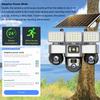 Солнечный фонарь и камера 2-в-1 – 3 экрана, 16000 мАч, Беспроводная WiFi IP-камера видеонаблюдения, Ночное видение, Наружное наблюдение