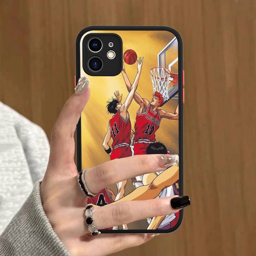 Japanese S-SLAM D-DUNK Phone Case For IPhone 16 15 14 13 12 11 Pro Max 7 8 6 6s Plus Matte Cover