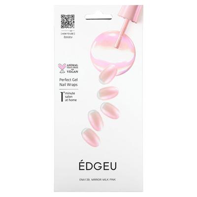 Идеальное гелевое покрытие для ногтей, ENA139, зеркальный молочно-розовый, набор из 19 предметов