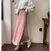 Women's Autumn and Winter Crotch-concealing Pleated Knitted Half-body Skirt