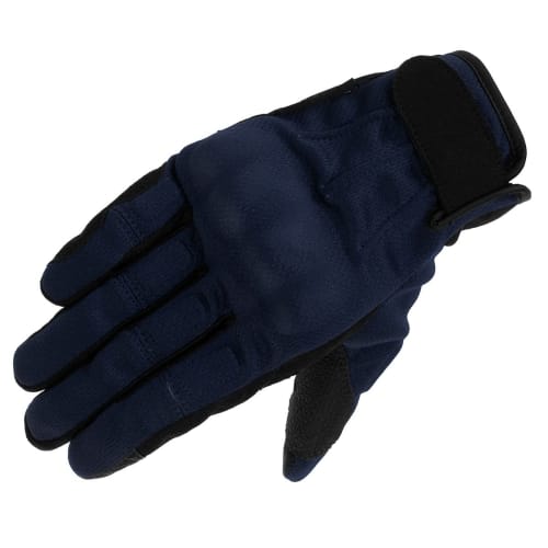 Komine GK-2493 Protective Vintage Mesh Gloves for Motorcycles Navy S