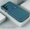 Candy Color Card Holder Soft Shockproof Phone Case Cover For Samsung Galaxy S25 Ultra S24 FE S23 Plus S22 S21 A56 A36 A16 A15 A55 A35 A54 A34 5G