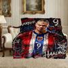1pc Comfortable Home Print Throw Blanket, Erling Haaland Blanket For Bed and Sofa Use, Special Present For Family