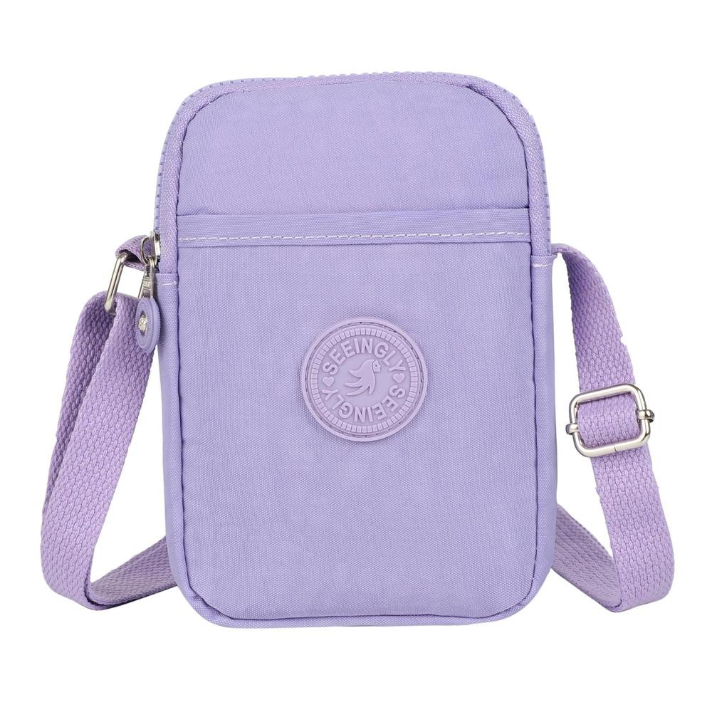 Multi-functional Shoulder Bag Nylon Small Phone Bag Vintage Zipper Crossbody Bag  Storage Bag