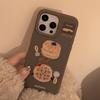 Веселые и милые вафли Подходят для чехла для мобильного телефона Apple 16 17promax Нишевый Iphone14 Трехмерный 13