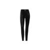 Originals X Ivy Park Collaboration FW23 однотонные блестящие обтягивающие трикотажные спортивные брюки женские плавки черного цвета IW1677