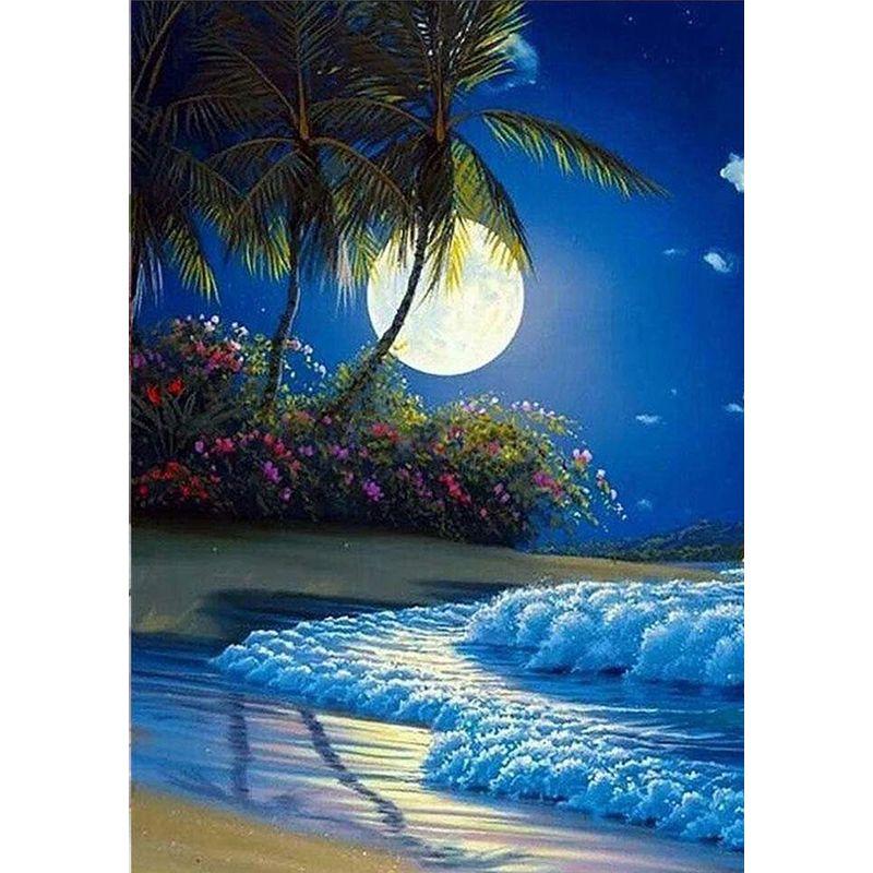 Алмазная мозаика, набор для вышивания пейзажей заката, 5d наборы для алмазной живописи, морская картина из страз, украшение для дома