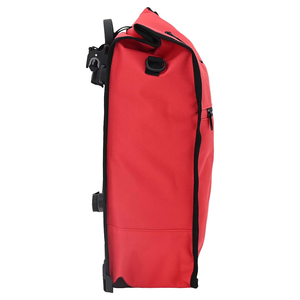 Bicycle Pannier Bag Red 34 x 16 x 59 cm Polyester