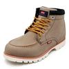 Edwin Waterproof Work Short Moccasin Boots with Moc PU EDM8700 Size Men's Boots, Toe, Leather, Non-Slip, Color Beige, 26.0cm