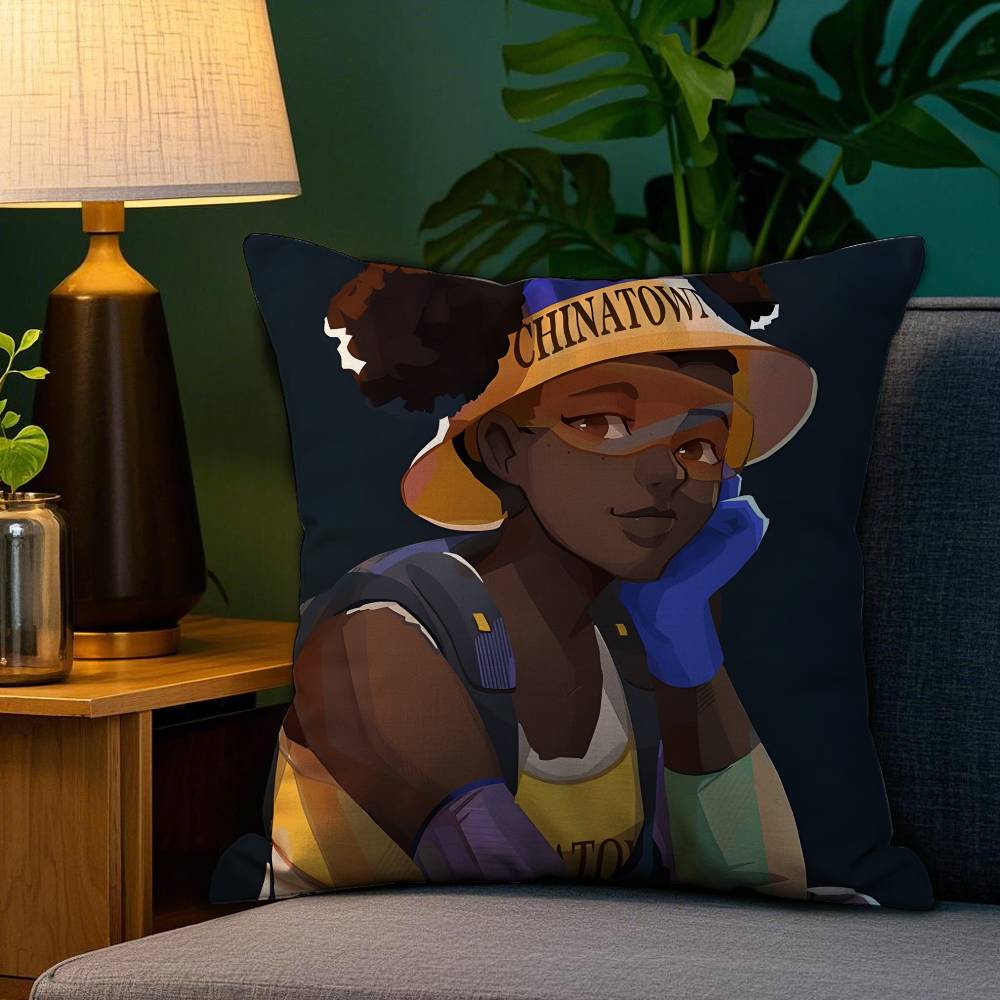 Apex Legends L-Lifeline Наволочка Плюшевая Ткань Мягкая Двусторонняя Печать Наволочка для Подушки на Диван Декоративные Наволочки