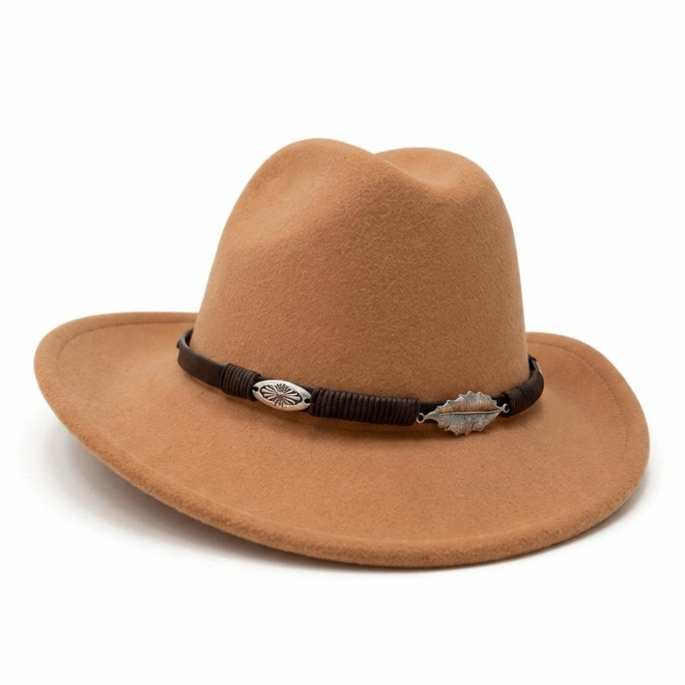 Decorative Hatband Felt Fedora Hat Felt Equestrian Hat New Wide Brim Hat Equestrian Riding