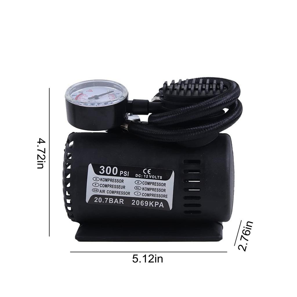Mini Car Inflator Pump, Locomotive Inflator Pump, Gift Money, Portable Car Tire Inflator Pump