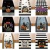 Halloween Table Flag Linen Holiday Home Decoration Table Decoration Cloth Tablecloth Cabinet End Table Cloth