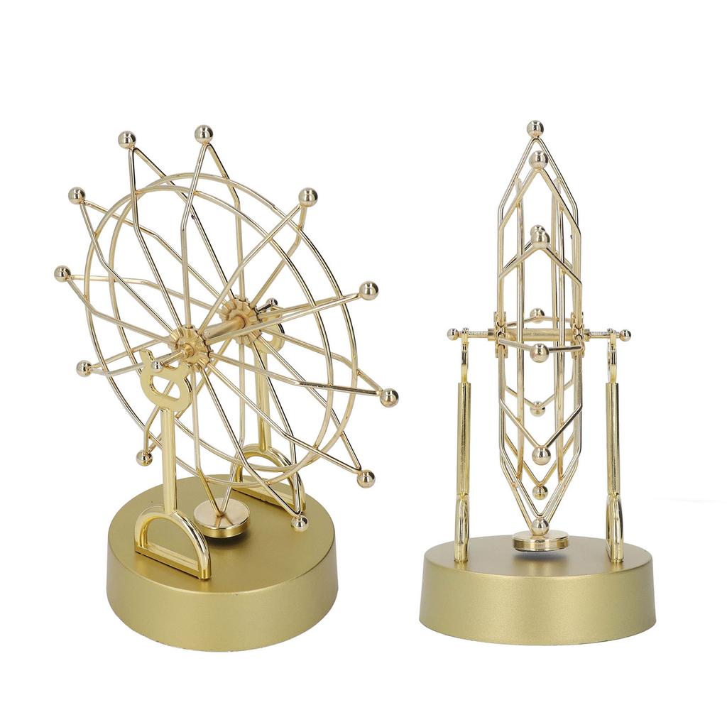 Электронное колесо обозрения настольная игрушка магнитное вращение вечный двигатель украшение для дома золото