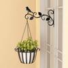1Pc Metal Hanging Basket Hooks With Screws Flower Basket Outdoor Plant Basket