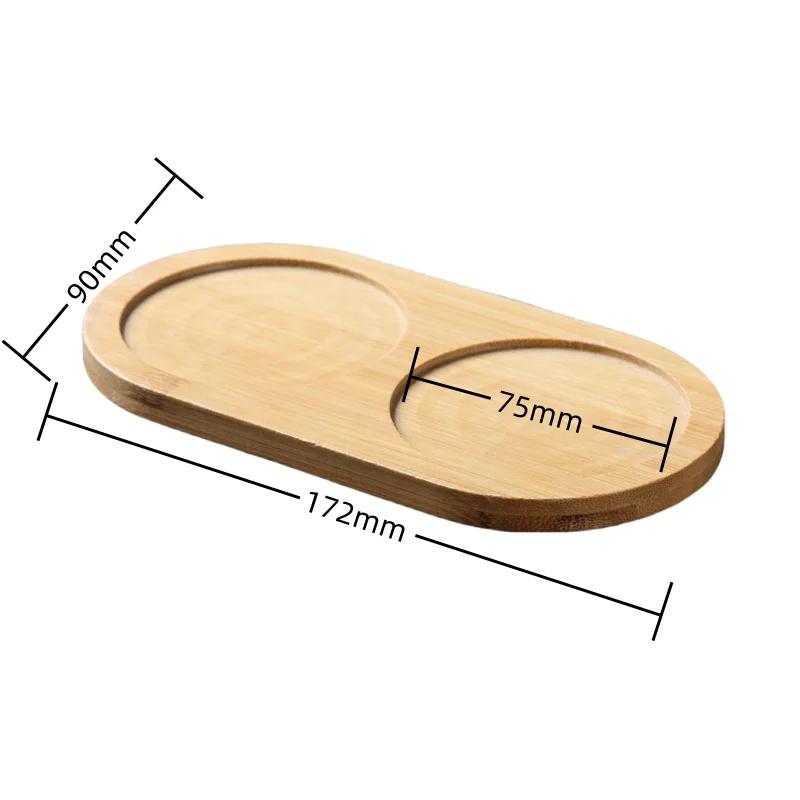 Мультибамбуковый поднос, деревянное блюдце, цветочный горшок, поднос, подставка для чашки, подставка для посуды, кухонная декоративная тарелка, креативная подставка для кофейной чашки, коврик