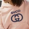 GUCCI Logo Embroidered Jersey Hoodie 768122-XJF8S-5874