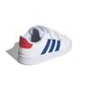Adidas Grand Court I Белые королевские синие детские кроссовки Cloud-White Vivid-Red GX5749