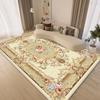 Ковер в китайском стиле, золотой, для гостиной, роскошная декорация, для спальни, пушистый, мягкий, напольный коврик, для лаунжа, прикроватный, моющийся, нескользящий коврик для дома