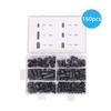 Rubber Vacuum Cap Assortment Kit 6 Sizes Set Black for Carburetor Manifold Leak Vacuum Dust Cover