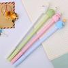 10pcs 0.5mm Creative Animal and Fruit Shape Gel Pen, Black Exam Water-based Pen, Cute Cartoon Office Signature Pen
