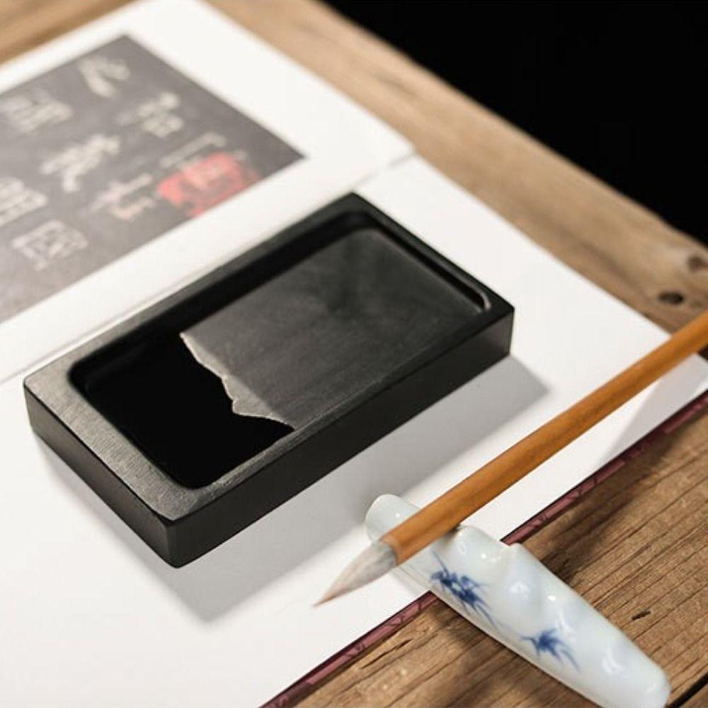 Painting Penmanship Multi-function Inkslab Calligraphy Inkwell Calligraphy Inkstone Chinese Brush