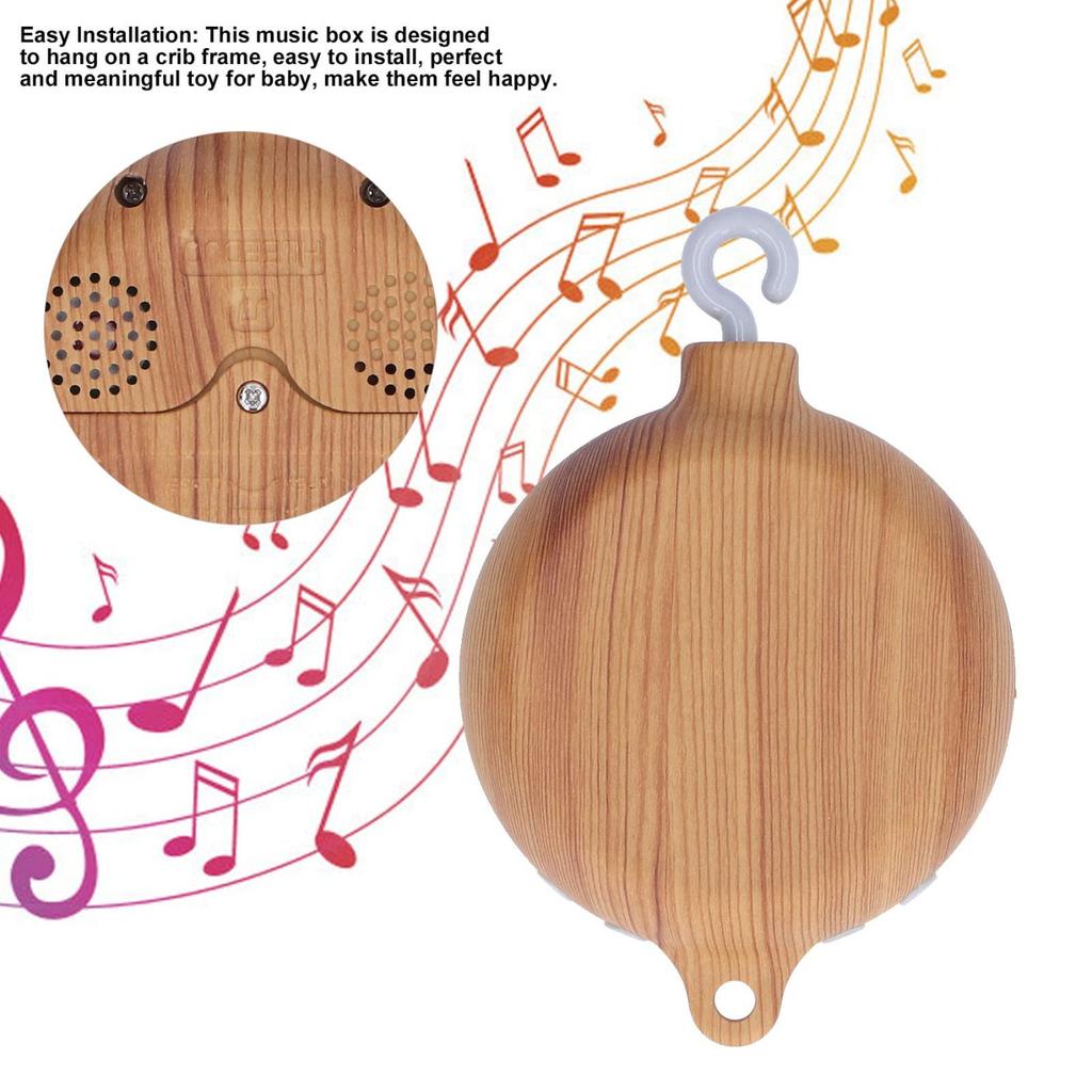 Baby Crib Mobile Motor Musical Box,Operated Plays 35 Tunes Crib Toys (Without Arm)