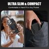 For iPhone 14 Pro Case Compatible with MagSafe Leather Back Phone Cover with Detachable Card Holder Kickstand