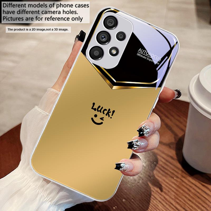 Светло-фиолетовое счастье Для Samsung S 25 S25 Edge S25Ultra S8 9 S10 20 U ltra S21 Pro S22 Plus S23 FE S24 Ultra Стеклянный чехол для телефона