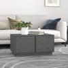 814421 vidaXL Coffee Table Grey 80x50x40 Cm Solid Pine Wood