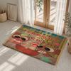 D-Dandys World Pebble Fleece Floor Mat Flannel Rug Non Slip Absorbent Soft Washable For Entryway Hallway Bathroom Kitchen Decor