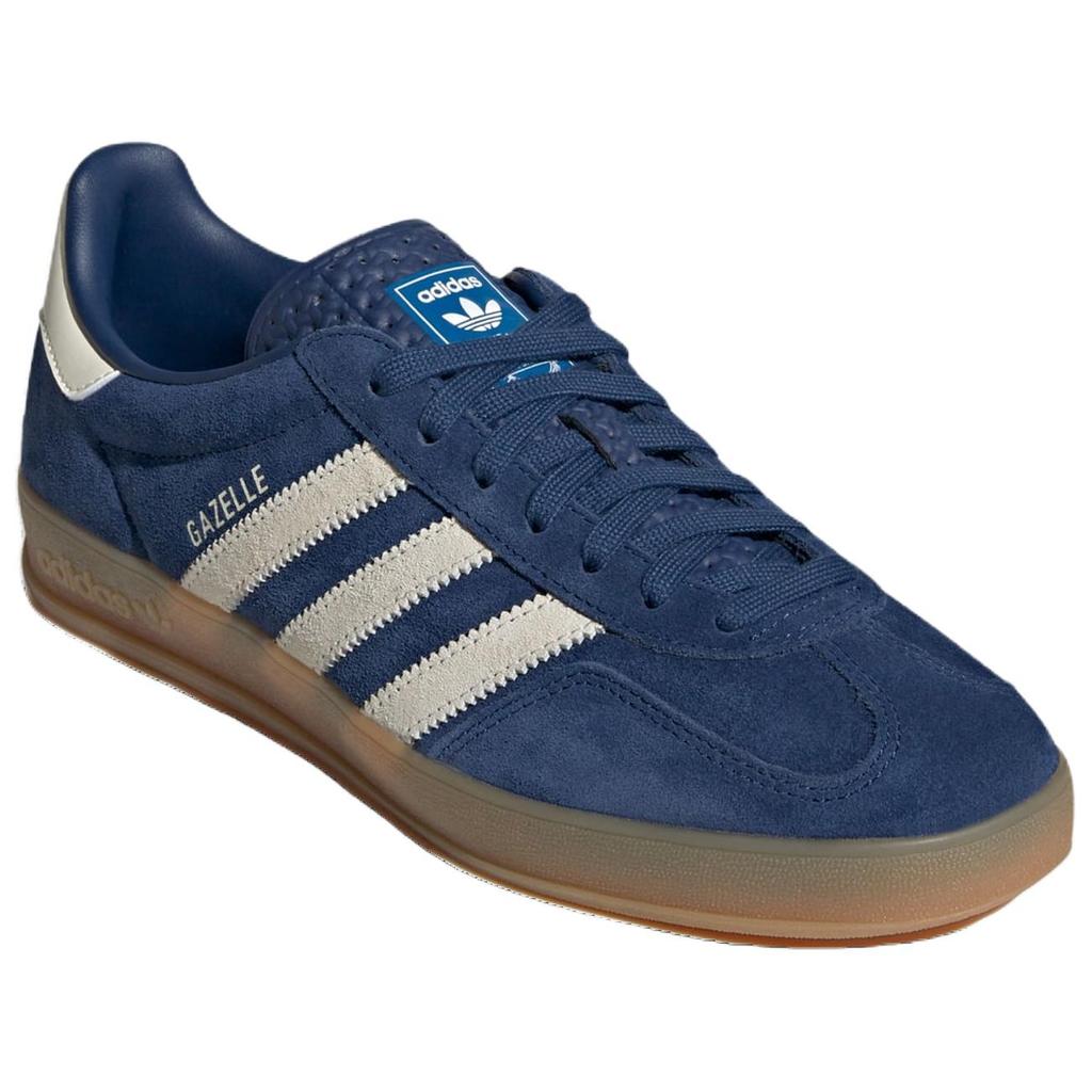 Adidas Originals Gazelle German Army Trainers Unisex Low Top Blue With White Lettering JR0606