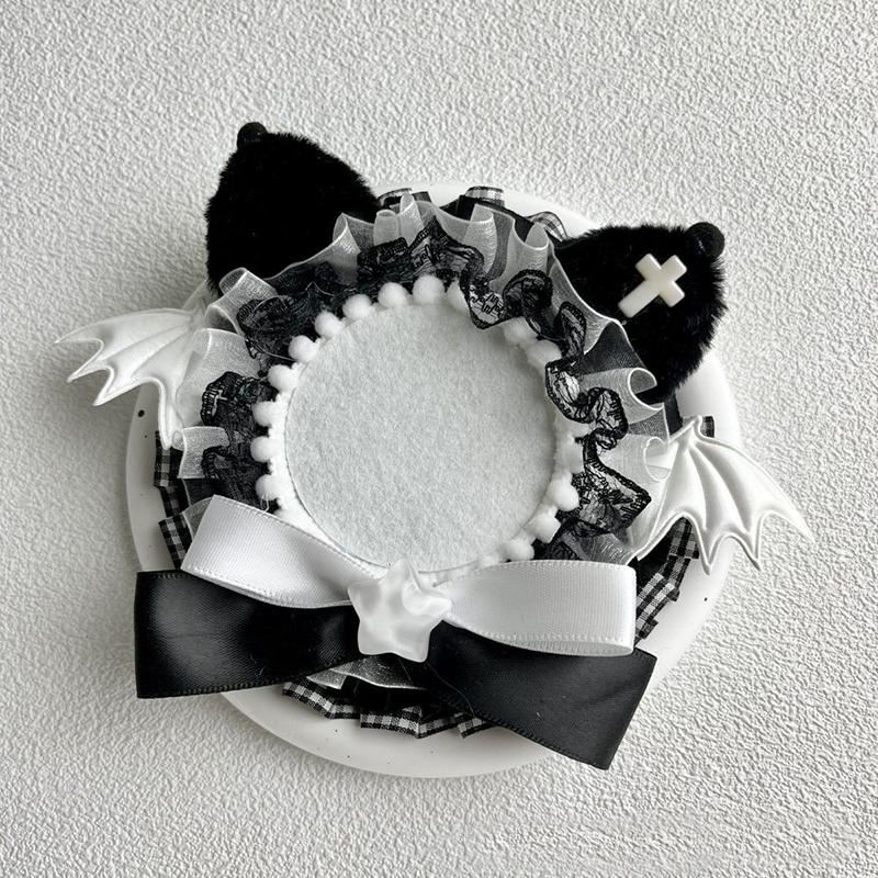 1PC Anime Badge Holder Goods Decoration Bag Accessories ACG Bow Tie Meow Badge Holder Handmade For 58-75mm