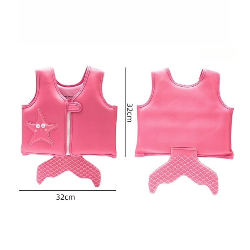 Children's flotation vest auxiliary life jacket