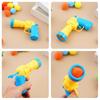 Cat Toy Ball Launcher Plush Pom Pom Gun Interactive Pet Toys High Bounce Balls Chew Proof Teaser Wand for Indoor Home Play Tool
