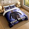 3Pcs Bedding Set Custom Name Text, 1 Sheet 2 Pillowcases Home Bed DecorFriday the 13th Jason Voorhees