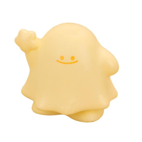 Micro Landscape Ornament with Macaron Colors Cute Ghost Shapes Dollhouse Decoration