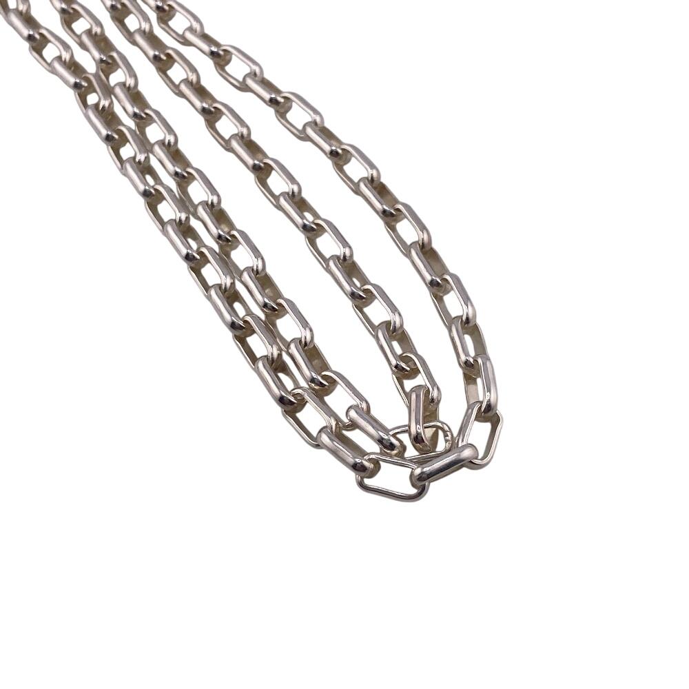 GUCCI Interlocking G Silver Necklace Silver Silver unisex Used